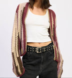 Cider Season Cardi- Burgundy