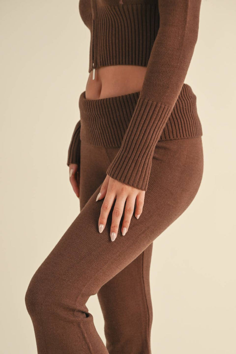 Cinnamon Foldover Pants