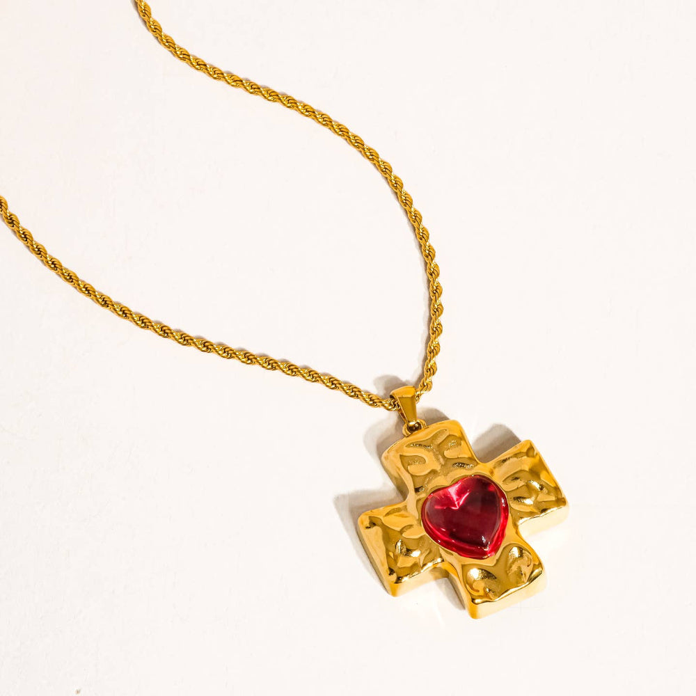 Heartbreaker Cross Necklace