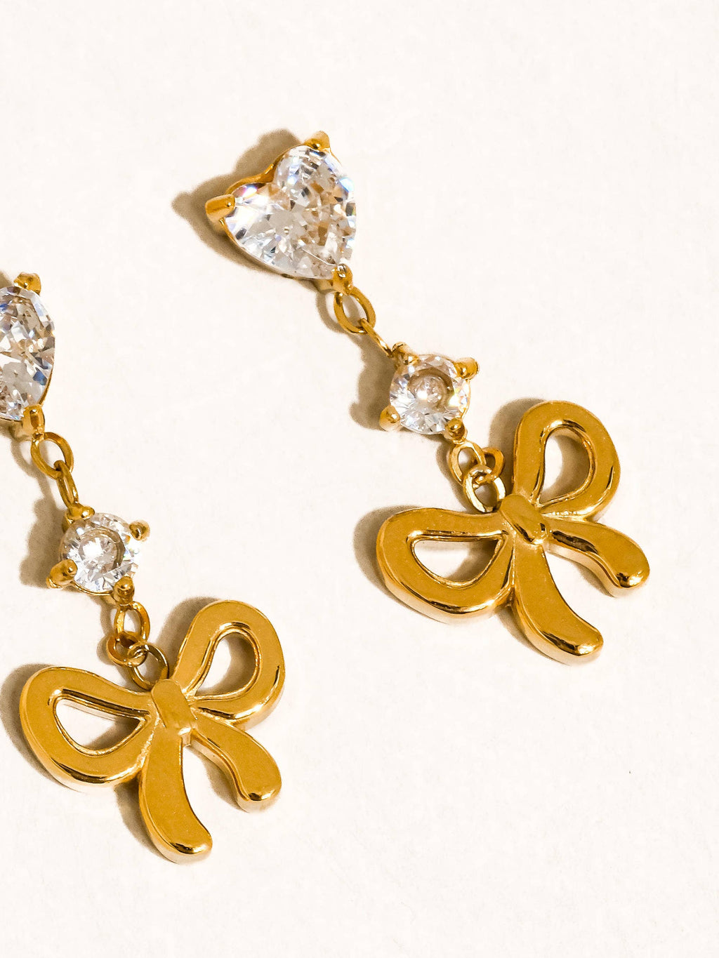 Clarette Bow Drop Earrings