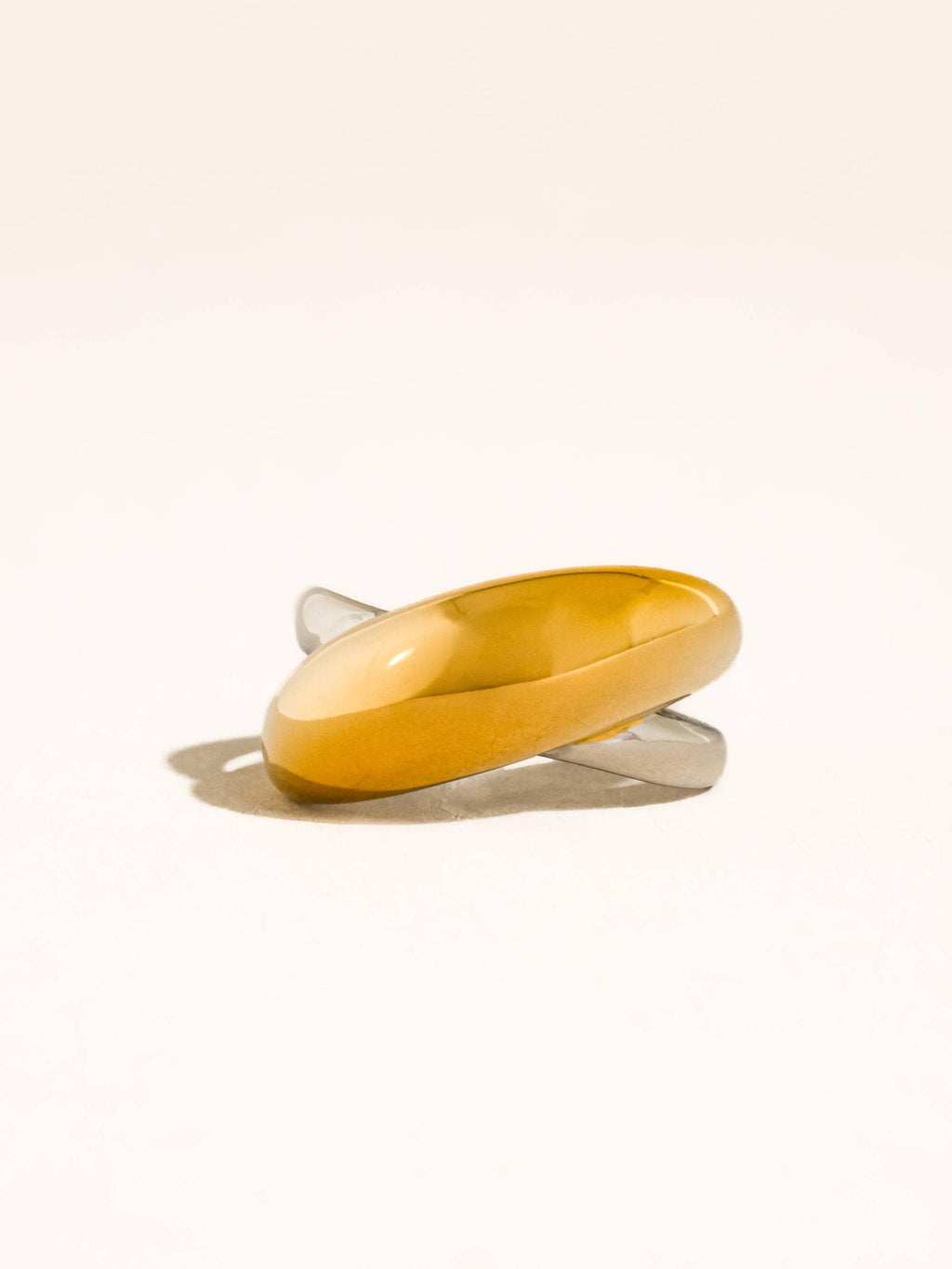 Almare Two Tone Dome Band Ring