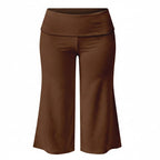Off Duty Gaucho Pant Set- Brown