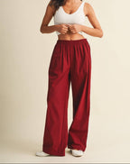 Cherry Cola Lace Trim Pants