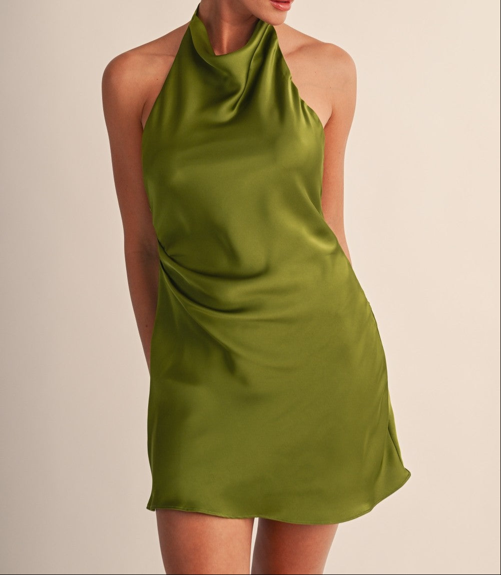 Golden Hour Mini Dress- Olive
