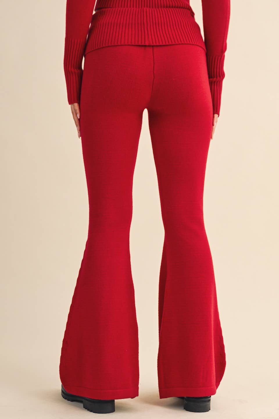 Cherry Foldover Pants