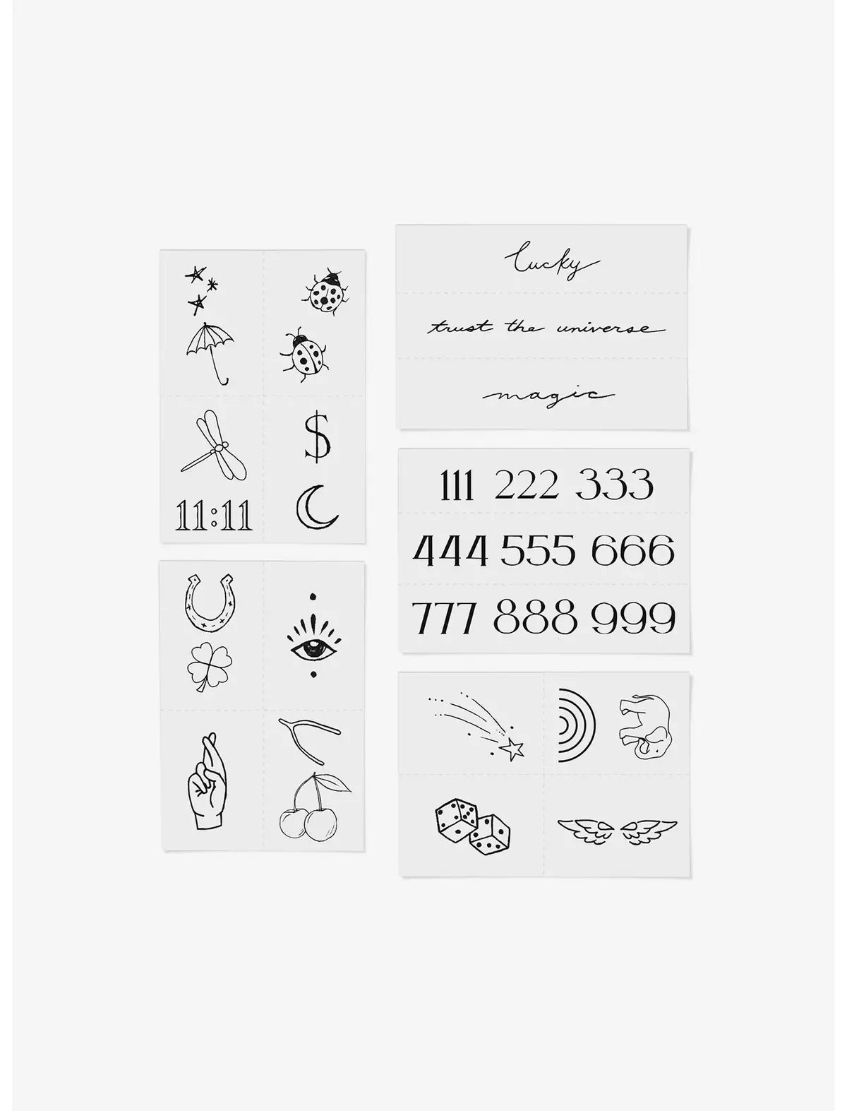 Lucky Girl Temporary Tattoo Set (FREE OVER $75)