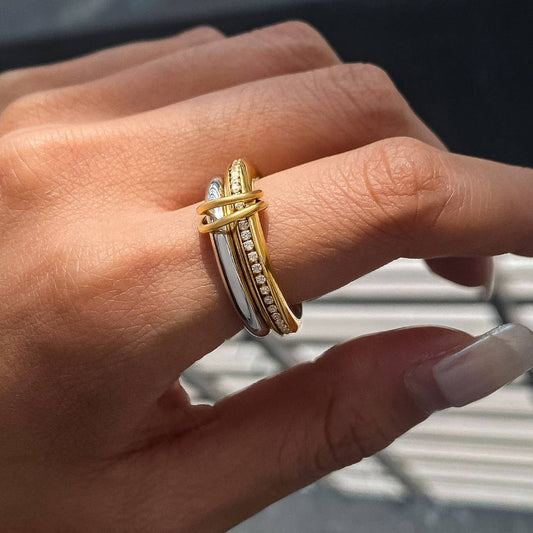 Sierra Stack CZ Ring