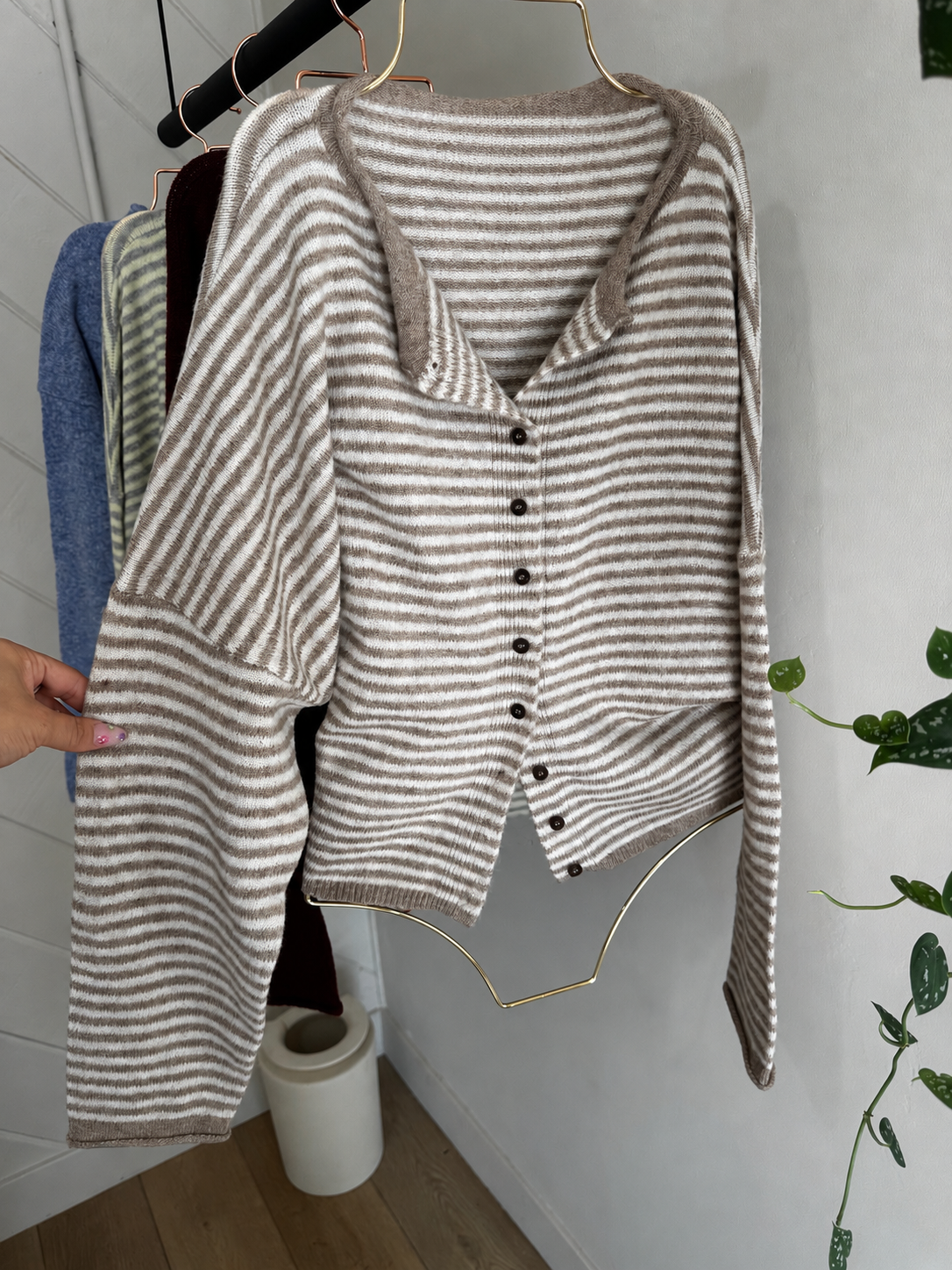 Cider Season Cardigan- Light Mocha