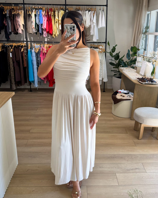 Elegance Maxi Dress- Cream