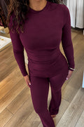 Deep Cherry Pant Set