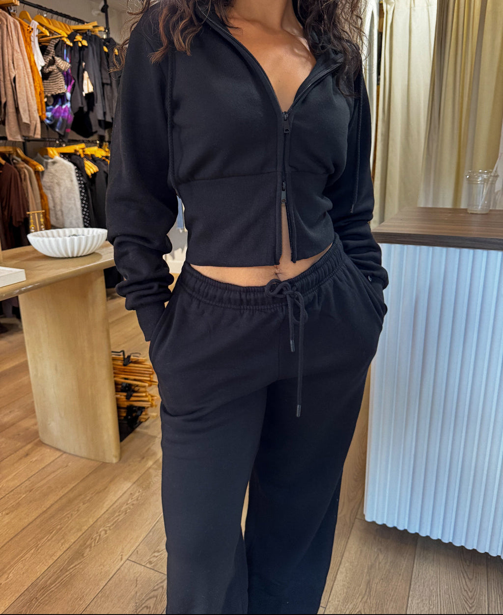 Rest Day Hoodie & Pant Set- Black