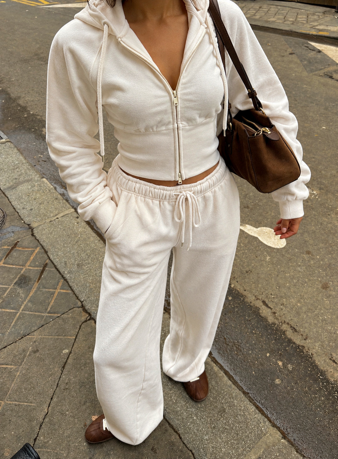 Rest Day Hoodie & Pant Set- Beige