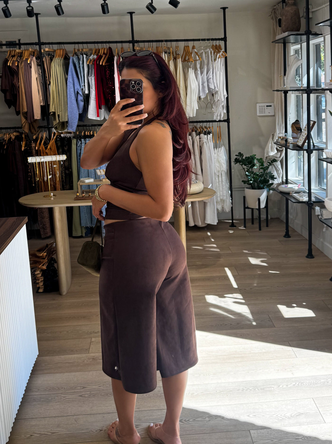 Harlow Suede Culotte Pants