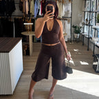 Harlow Suede Halter Top