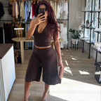 Harlow Suede Halter Top