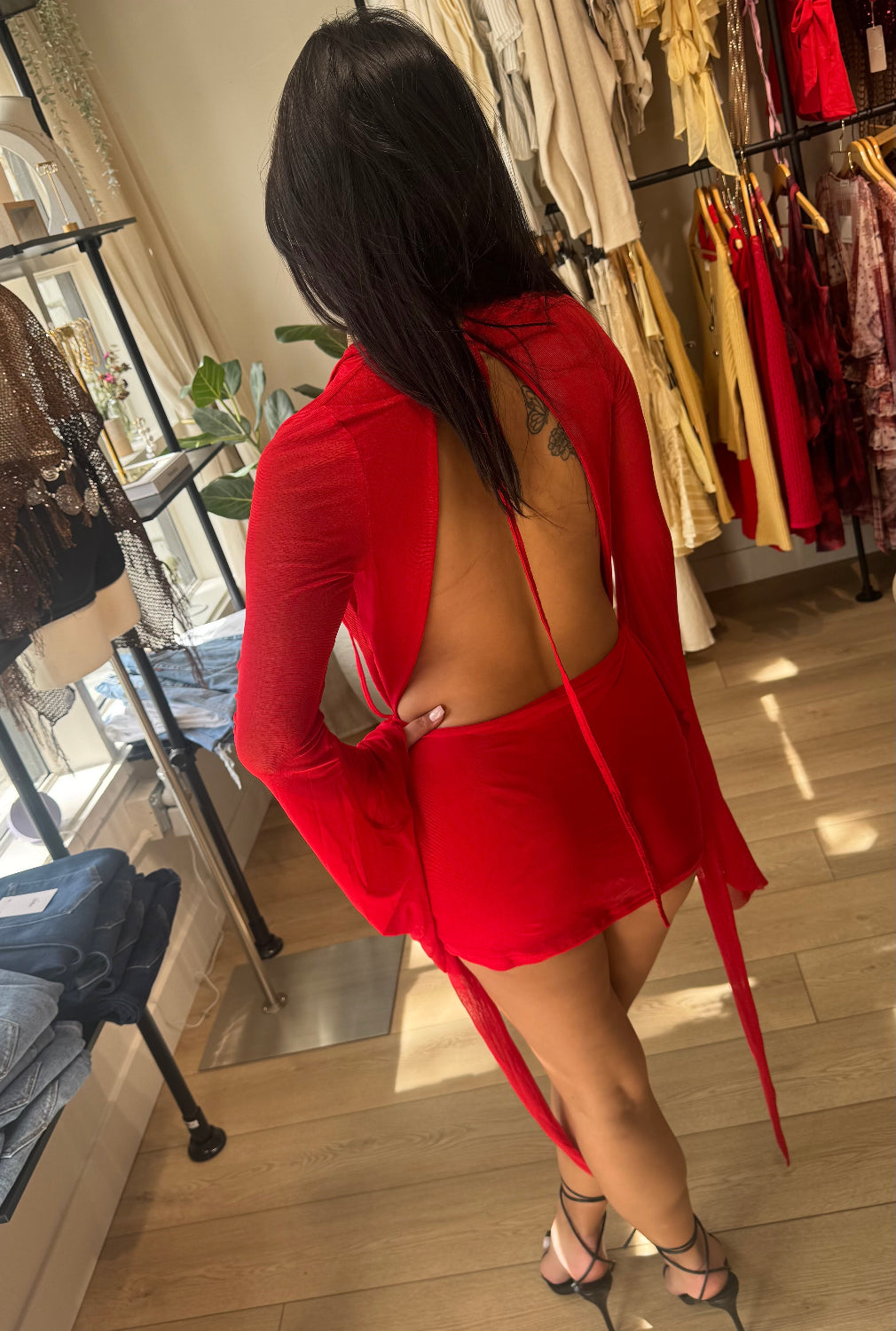 Main Character Mini Dress- Red