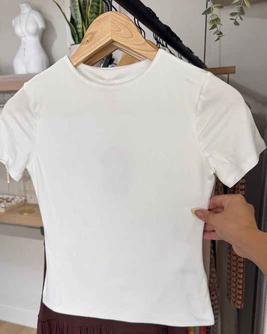 Keep You Close Tee- White