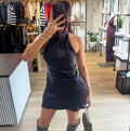 Golden Hour Mini Dress- Black