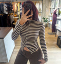 Brown Sugar Mock Neck Top