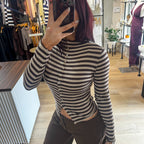 Brown Sugar Mock Neck Top