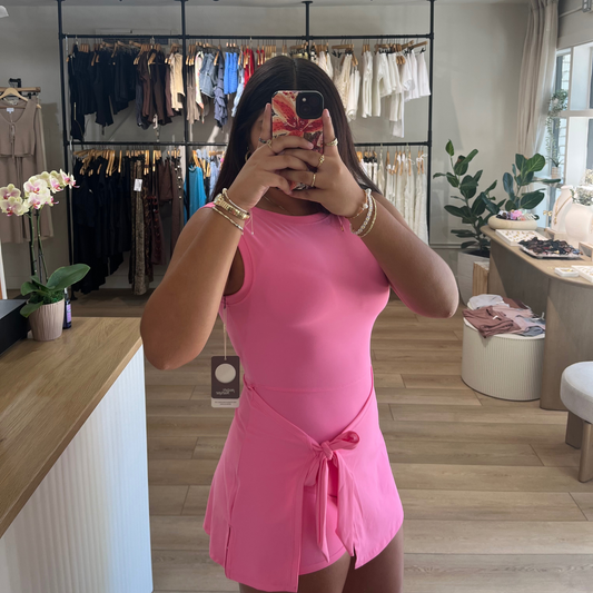 On the Move Dress- Pink