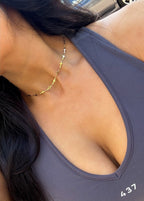 Dilara Cross Choker Necklace