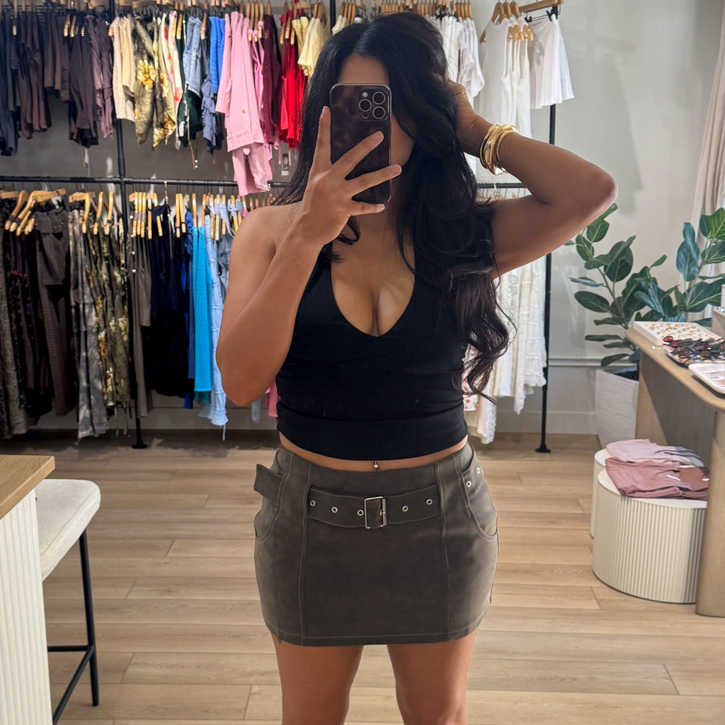 Espresso Mini Skirt