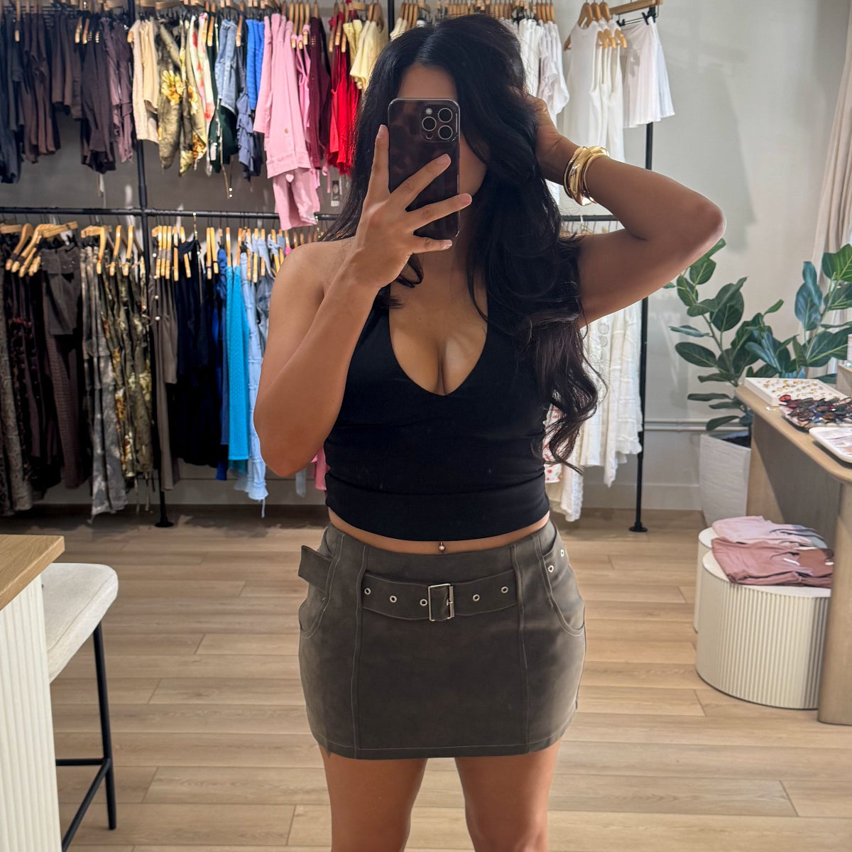 Espresso Mini Skirt