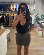 Espresso Mini Skirt