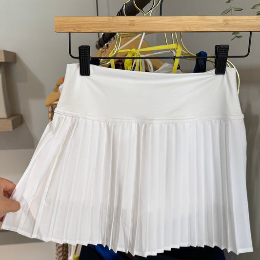White Tennis Skirt with Shorts