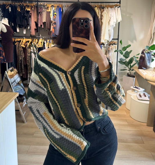 Cider Season Cardi- Olive