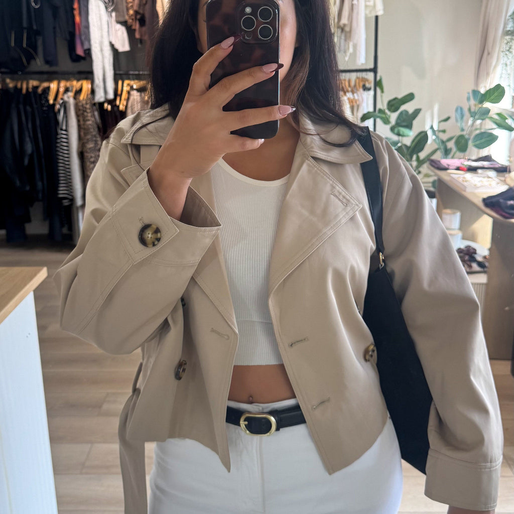 Staple Crop Trench Coat
