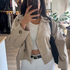 Staple Crop Trench Coat