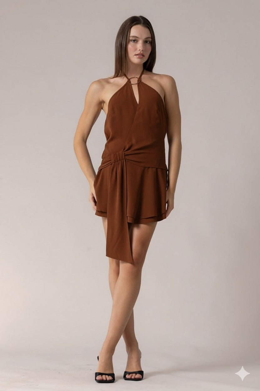 Brown Mini Dress