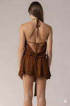 Brown Mini Dress