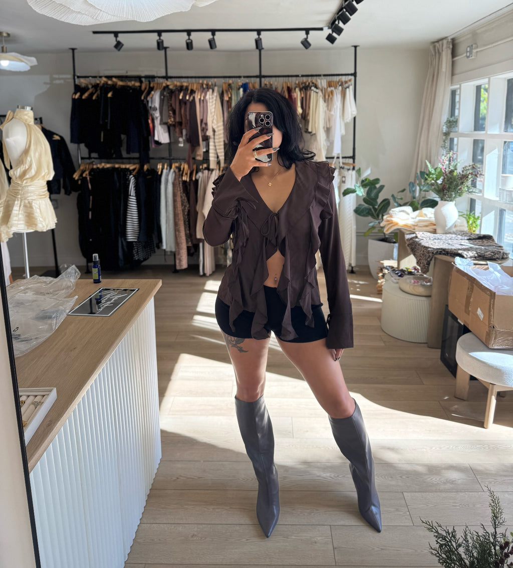 Harlow Top- Chocolate