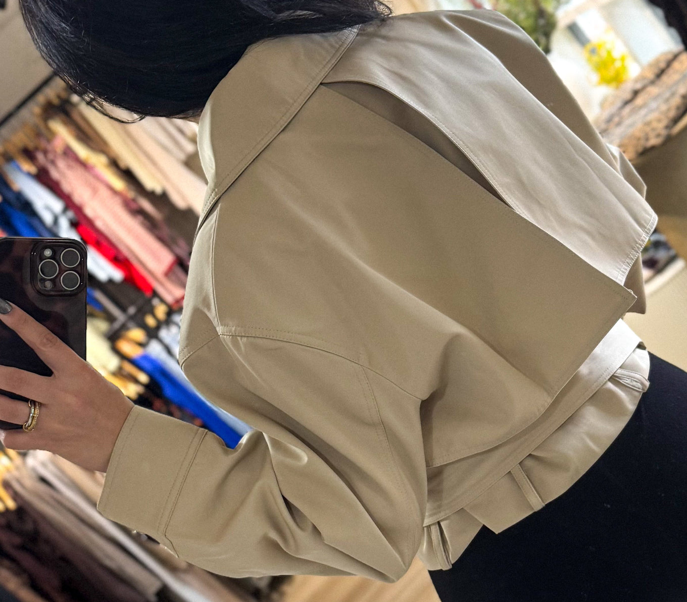 Staple Crop Trench Coat