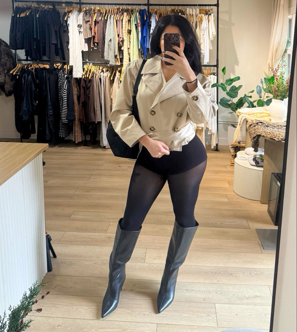 Staple Crop Trench Coat