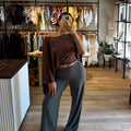 Weekend Essential Top- Dark Brown