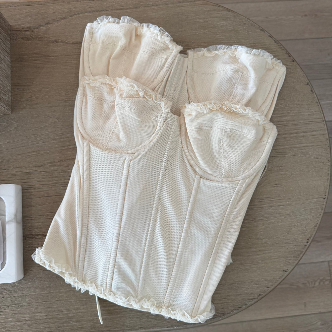 Butter Mesh Corset Top