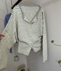 Cider Season Cardigan- Grey/ Yellow