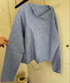 Cider Season Cardigan- Blue