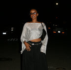 Soleil Top- Metallic Silver