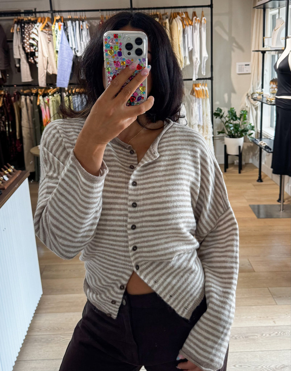Cider Season Cardigan- Light Mocha