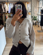 Cider Season Cardigan- Light Mocha