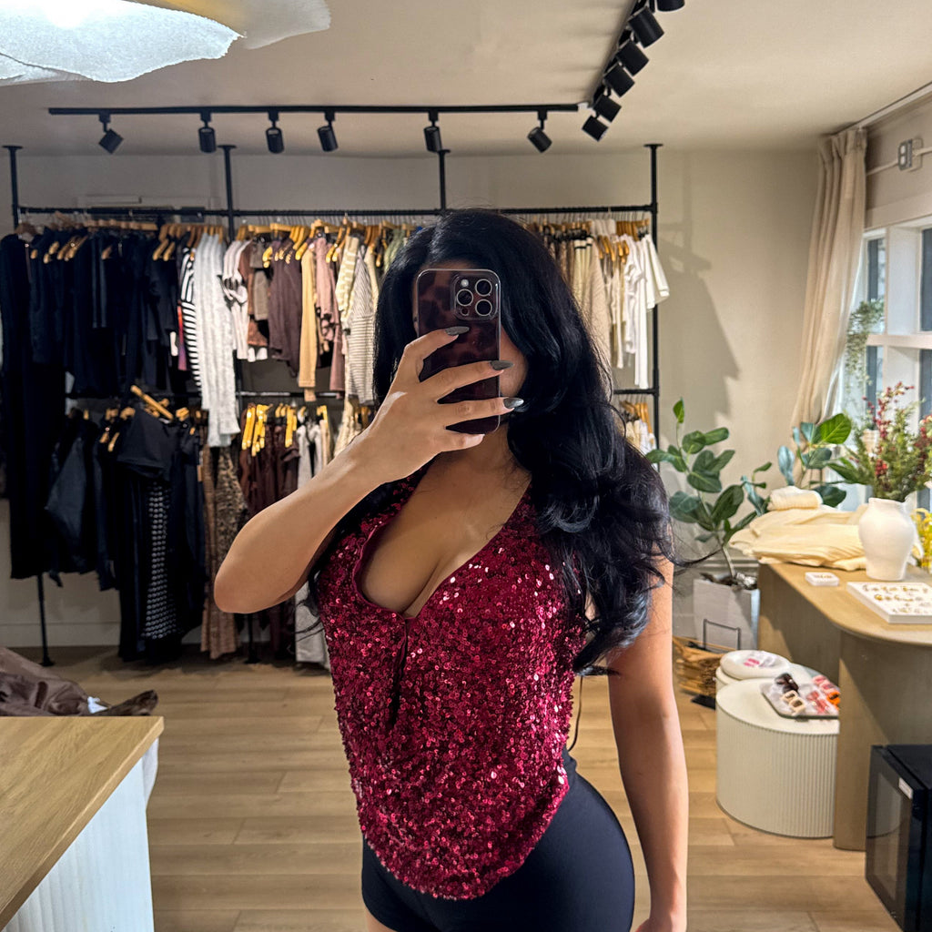 Under the Mistletoe Halter Top