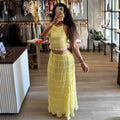 Tuscany Crinkle Skirt- Lemon Butter