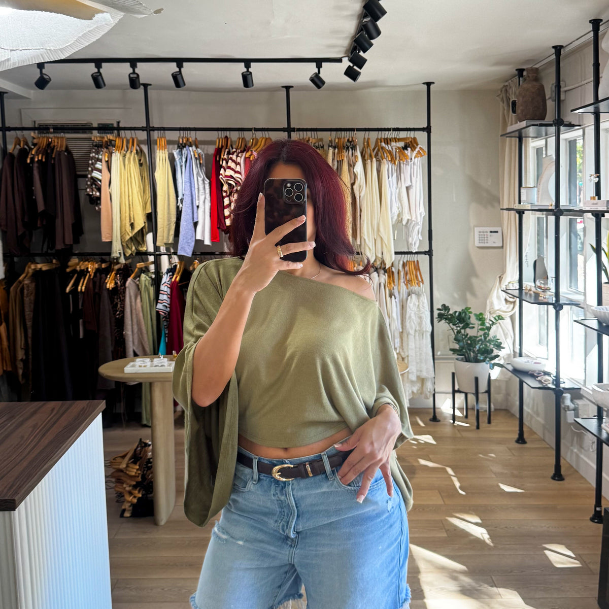 Weekend Essential Top- Olive