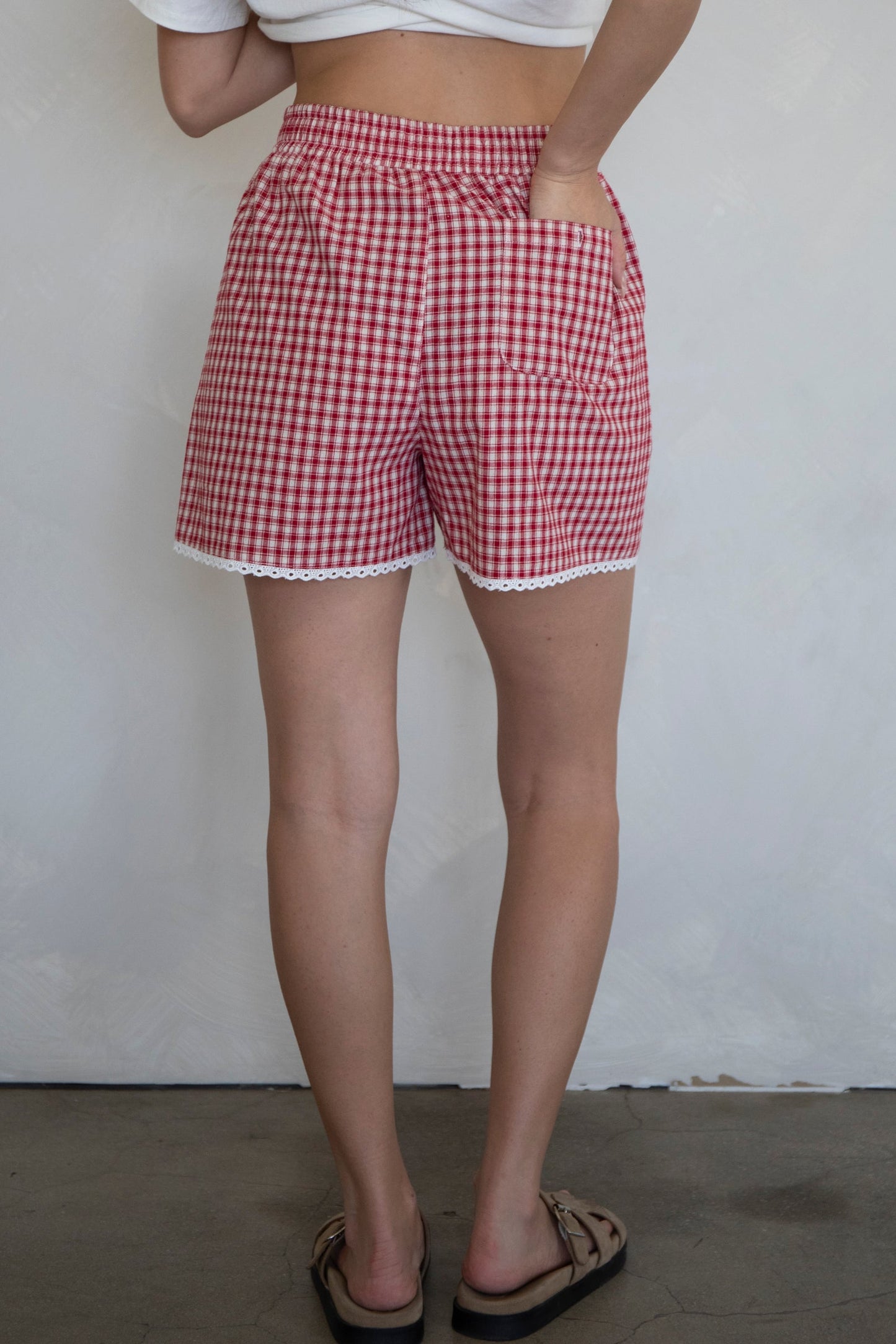 Officially Fall Boxer Shorts- Red