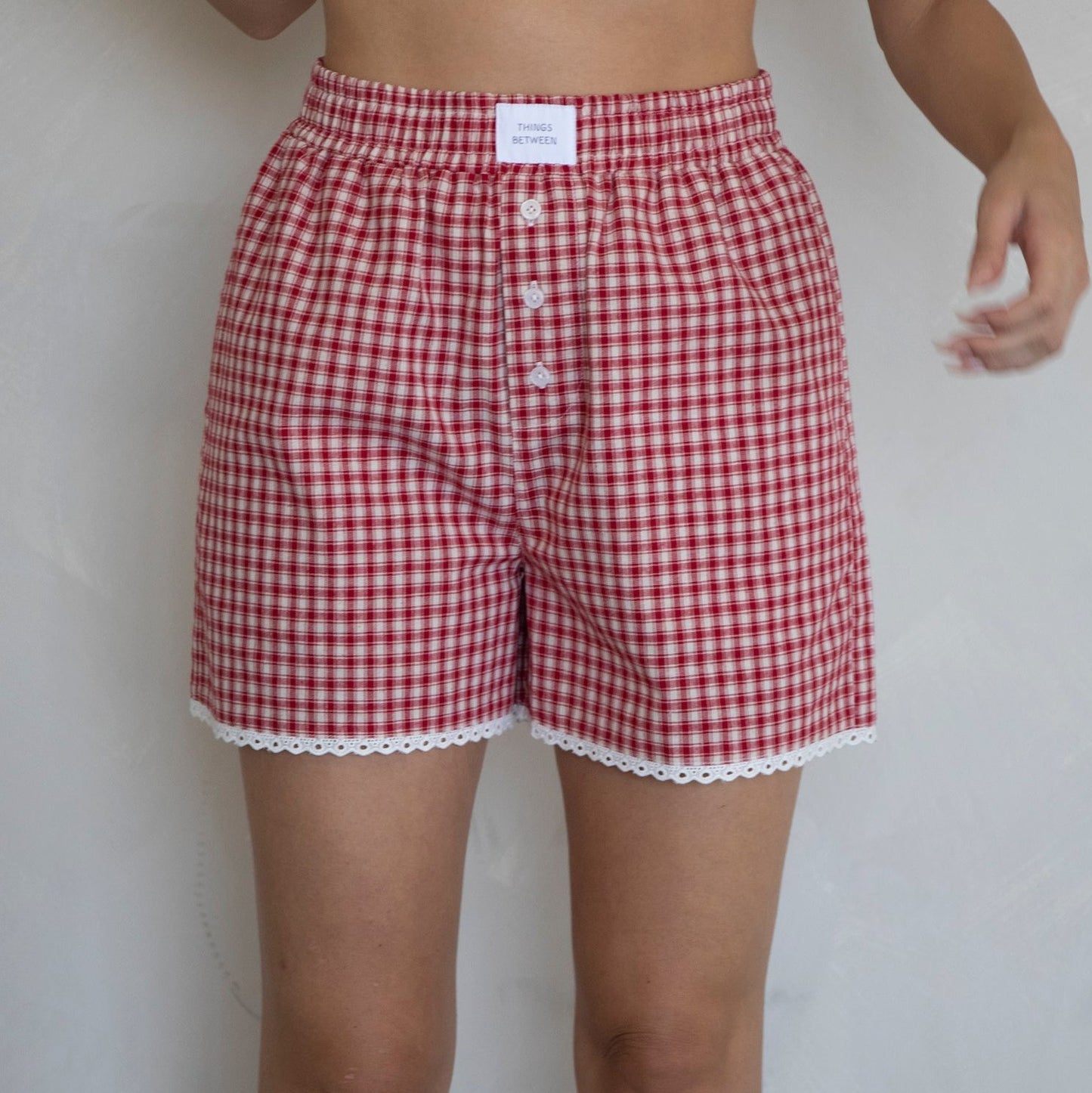 Officially Fall Boxer Shorts- Red